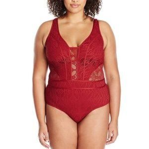 NWT Becca Henna Crochet Plunge 1-pc